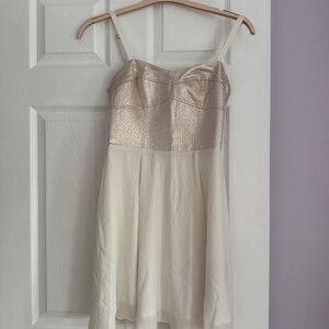 Express dress white/cream- size 6